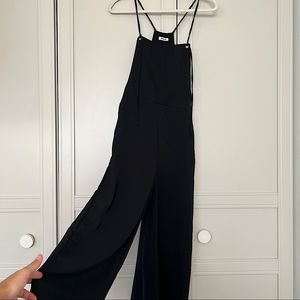Front Tie Overall Jumpsuit